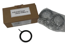 Mitchell Gold + Bob Williams Anelli Asta Tenda Finitura Nichel Nero Set di 10