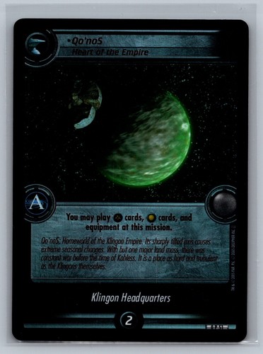 Star trek ccg nos cuore - star, qo'nos,