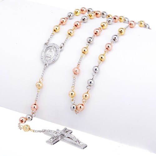 Collana rosario uomo oro