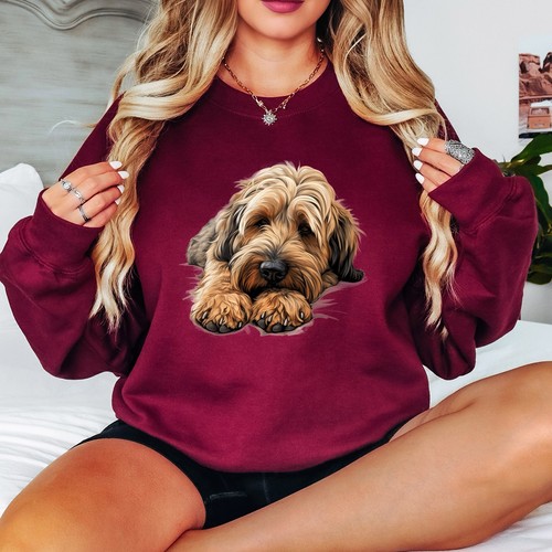Felpa donna briard dog - briard,