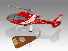 Airbus Eurocopter EC130 Air Zermatt modello elicottero in legno da scrivania grande scala 1/24