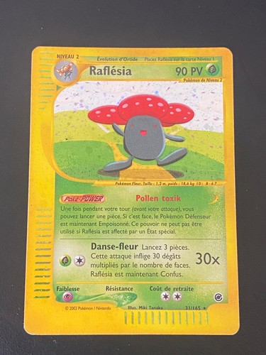 Carte pokemon raflésia 165 - carte,