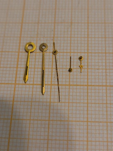 Set lancette gialle valjoux - set,