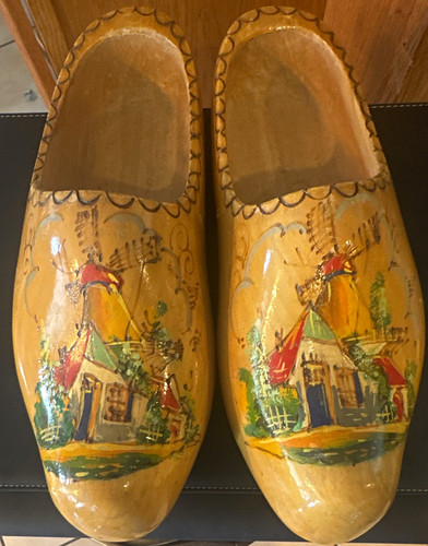 Coppia zoccoli legno - coppia, di