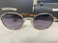 Occhiali da sole uomo cromati cuori croce retrò rotondi montatura metallo CH8073/51-20-148