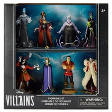 Disney Villains Set Gioco 8 Pezzi Personaggi in Vinile - Cake Toppers
