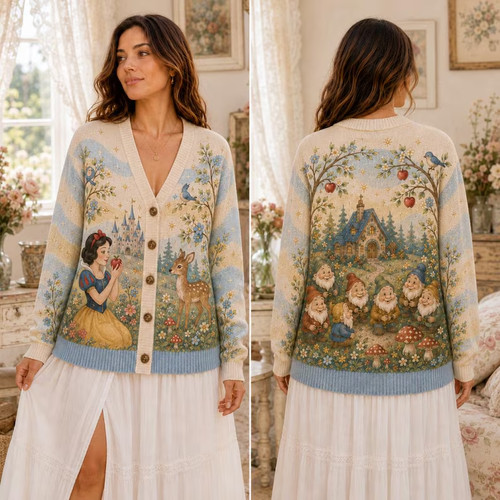 Cardigan bianco neve maglione - cardigan,