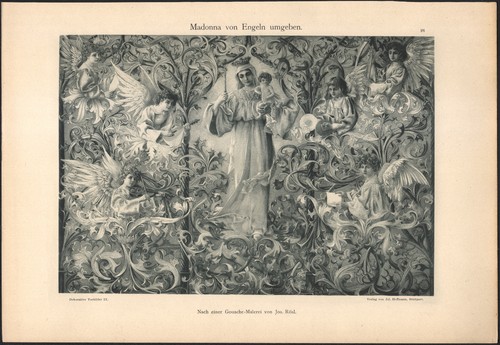 1900 lithographie josef rosl - lithographie,