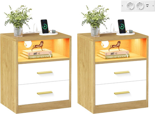 Set comodini con stazione - comodini,