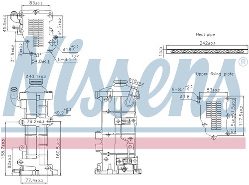 Nissens egr cooler 989503 per - cooler,