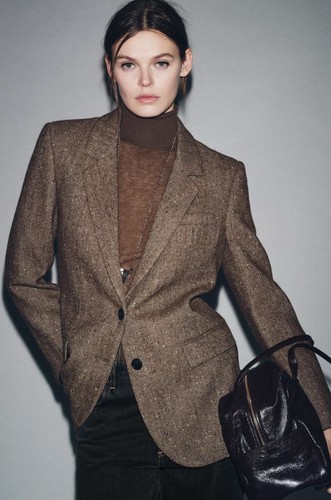 Zara blazer lana spina - lana,