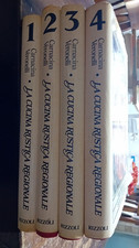 libro: La cucina rustica regionale 4 voll. di Luigi Carnacina 1979  Rizzoli, 