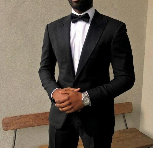 Uomo abito nero suit - 2, pc