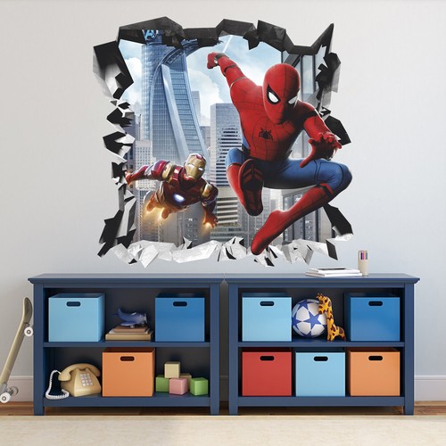 Adesivo murale spiderman - murale, 3d