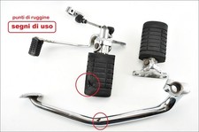 HONDA VT 500 CUSTOM 1985 1988 pedane pilota con leva cambio leva freno astina e