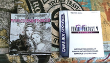 Final Fantasy V 5 Advance PAL ITA Nintendo Game Boy Advance GBA solo manuali