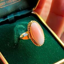 ANELLO SU MISURA ANTICO PHONECIAN ARGENTO BELLA ADDORMENTATA ROSA CORALLO 8