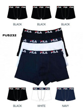 6 pezzi boxer uomo fila art. fu5232  in cotone elasticizzato con banda elastica