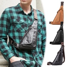 Borsa uomo in vera pelle petto