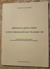 ROBERTO G.SALVADORI Bibliografia Aretina 1790-1815 Arezzo Viva Maria 1799 + foto