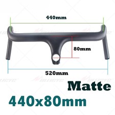 Manubrio bici strada ghiaia carbonio cablaggio interno integrato 28,6mm con distanziali