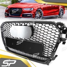 Griglia nera griglia a nido d'ape radiatore per AUDI A4 B8.5 B8 8K S4 11-15 Facelift