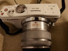 Panasonic DMC-GF6 fotocamera mirrorless bianca Lumix doppio obiettivo zoom kit