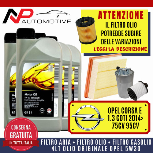 Kit tagliando opel - tagliando, e
