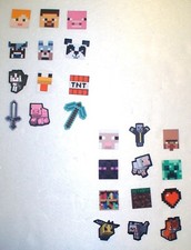 FIXEEZ MINECRAFT CONAD 2025 MANCOLISTA TOPPE ADESIVE STOFFA A SCELTA o BOLLINI