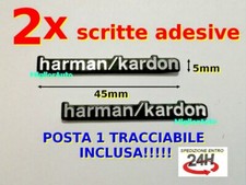 HARMAN KARDON X 2 PZ STEMMA BADGE LOGO ADESIVO PER ALTOPARLANTI O STEREO SCRITTE