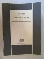 DIRITTO E GIUSTIZIA - Alf Ross - Einauudi 1965
