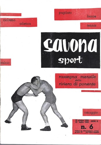 Savona sport giugno 1958 - savona,