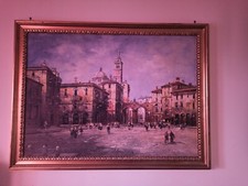 Quadro vecchia milano autore - milano",