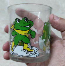 BICCHIERE NUTELLA FERRERO RANOPLA' 93 raro vintage promozionale gadget