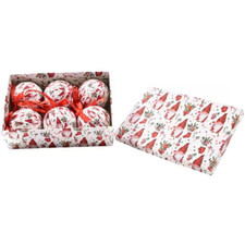 SET 6 PALLE DI NATALE DECORATE