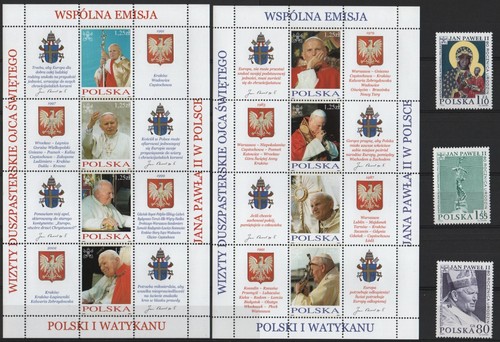 Francobolli polonia papa - francobolli,