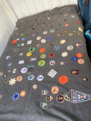 Vintage scout camp - vintage, blanket