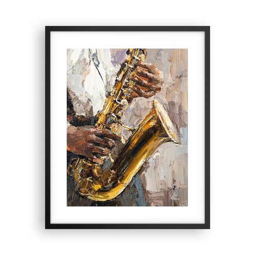 Poster 40x50cm sassofono olio - poster,