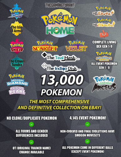Pokemon home collezione - home,