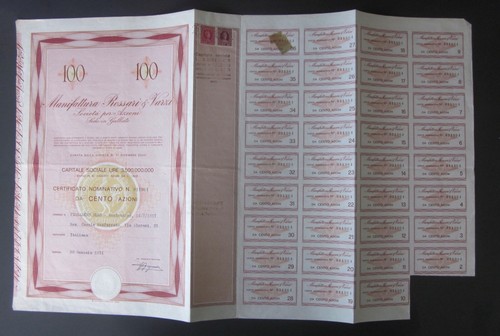 1971 manifattura rossari - rossari, varzi