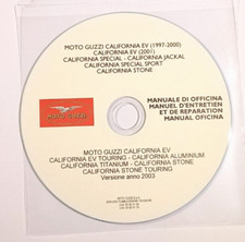 CD MANUALE OFFICINA MOTO GUZZI CALIFORNIA EV-TOURING-ALUMINIUM-TITANIUM-STONE