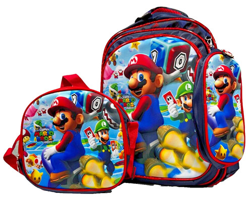 Mario bros zaino scuola - zaino,