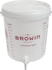 Contenitore per Fermentazione, Plastic, White, 15 L