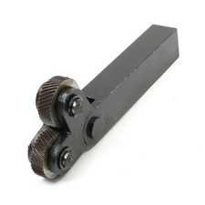 Attrezzo zigrinatura con godrone 1.8mm doppia rotella dentata per torni metallo