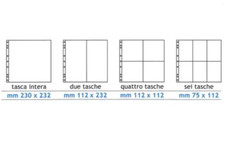 INSERTI RACCOGLITORE SANTINI e IMMAGINI SACRE 6 TASCHE VERTICALI CONF. 10 PZ