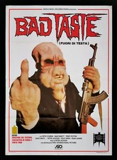 BAD TASTE poster italiano Peter Jackson horror fantascienza Kalashnikov AK-47 fucile E27