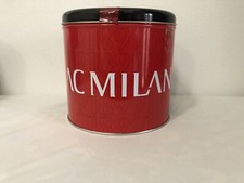 AC MILAN CALCIO BALOCCO PANETTONE SCATOLA IN LATTA ""VUOTA"" PUBBLICITARIA