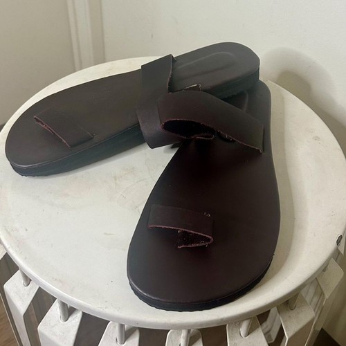 Sandali pelle marrone - in,