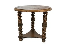 Espositore laterale in legno torsione orzo aperto tavolino piedistallo supporto piante splendido