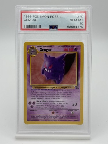 1999 pokemon fossil gengar - fossil,